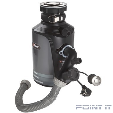 Bort Измельчитель пищевых отходов Alligator {Мощность 560 Вт; Объем камеры 1450 мл; Размер 350х190 мм; 7,5 (7,5) кг; 25,5 x 25,3 x 41,8; гарантия 2 г} [93410754]