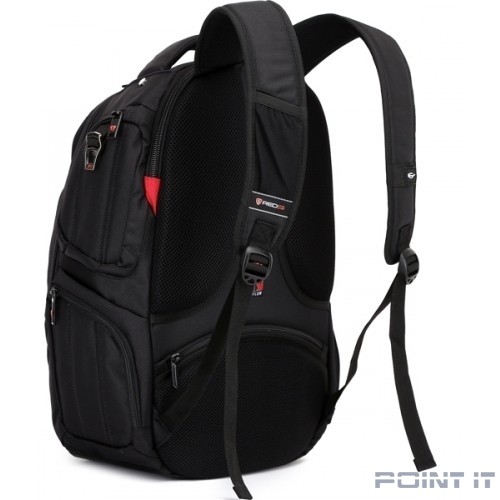 Рюкзак SUMDEX PJN-303 BK нейлон, черная, до 16"