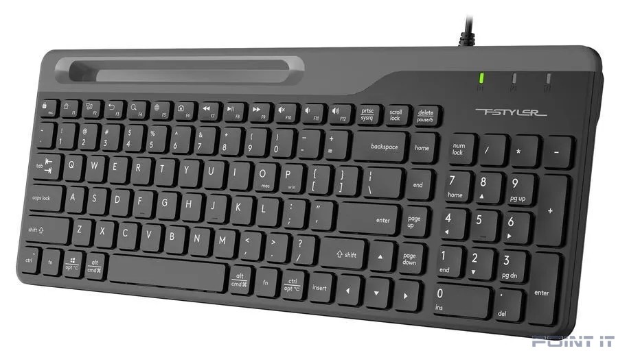 Клавиатура A4Tech Fstyler FK25 черный/серый USB slim [1530215]