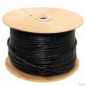 5bites Кабель US5505-305CPE-M витая пара UTP/SOLID/5E/24AWG/COPPER/PE+PVC/BLACK/OUTDOOR/MESSENGER/DRUM/305M