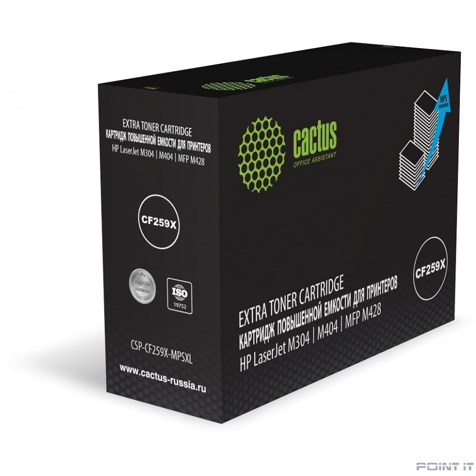 Картридж лазерный Cactus CSP-CF259X-MPSXL CF259X черный (20000стр.) для HP LJ M304/M404/MFP M428