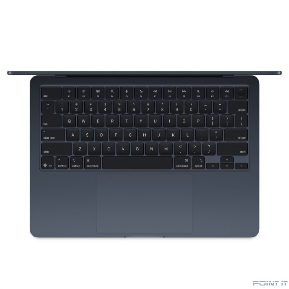 Ноутбук Apple MacBook Air 13-inch 2025 [MW133] (КЛАВ.РУС.ГРАВ.) Midnight 13.6" Liquid Retina {(2560x1600) M4 10C CPU 10C GPU/16GB/512GB SSD/рекоменд.переходник} (A3240)
