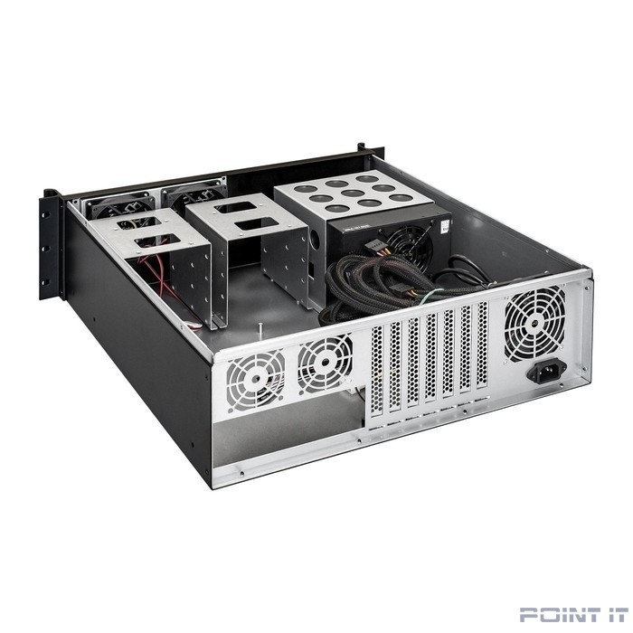 Exegate EX292697RUS Серверный корпус ExeGate Pro 3U450-08 <RM 19", высота 3U, глубина 450, БП 900ADS, USB>