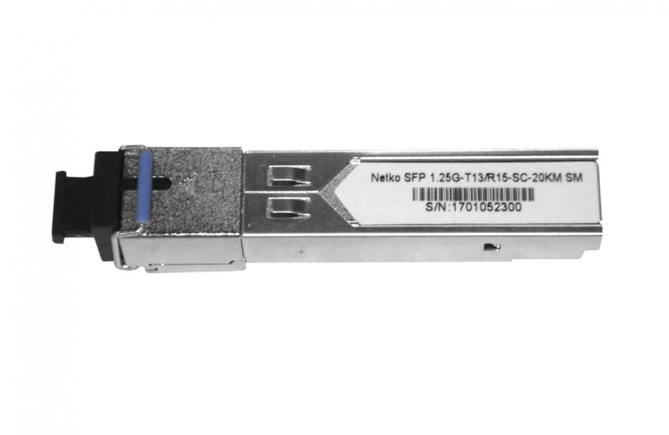 Приемо-передающий оптический SFP модуль, SM, SC, 20км, 1310nm, 1Gbit K