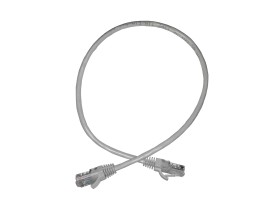 Патч-корд UTP4 cat 5е, 0,5м, ВС, LSZH, серый, литой коннектор NETKO Optima