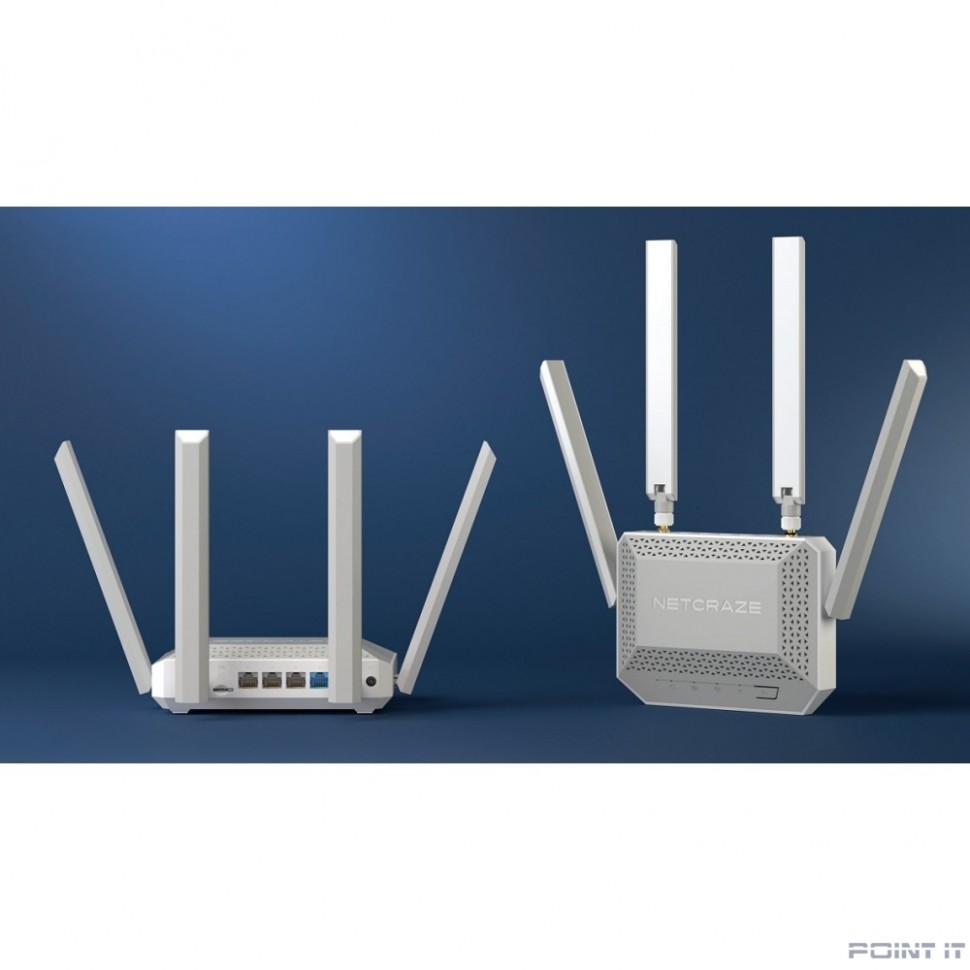 Netcraze Speedster 4G+ (NC-2911) Гигабитный интернет-центр с модемом 4G+, Mesh Wi-Fi 5 AC1200 и 4-портовым Smart-коммутатором