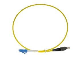 Патч-корд оптический переходной FC-LC/UPC SM Simplex 3.0мм 9/125, 0.5м, LSZH