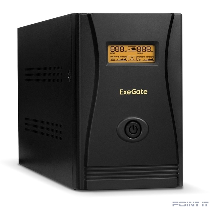 Exegate EX292637RUS ИБП ExeGate SpecialPro Smart LLB-3000.LCD.AVR.2SH.4C13.RJ.USB <3000VA/1800W, LCD, AVR,2*Schuko+4*C13,RJ45/11,USB, металлический корпус, Black>