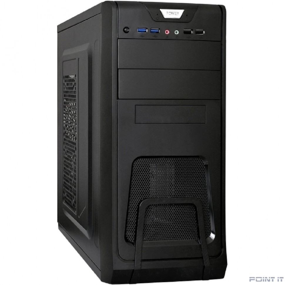 Exegate EX278393RUS Корпус Miditower Exegate CP-603 Black, ATX, <CP500W, 80mm>, 2*USB+2*USB3.0, Audio