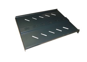 Полка для шкафа глубиной 600 (472x350), черная, 100 кг